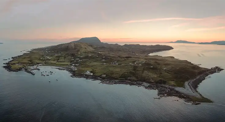 Clare Island aerial view