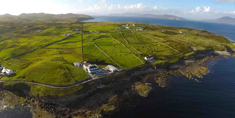 Clare Island aerial view